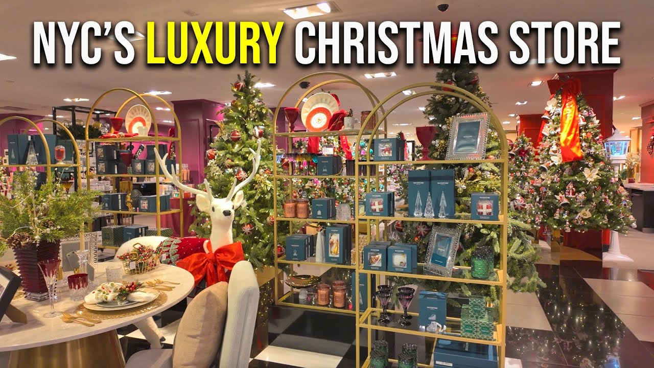 NYC&rsquo;s Most LUXURY Christmas Store Walkthrough Bloomingdale&rsquo;s Holiday Decorations 2025 NYC Christmas