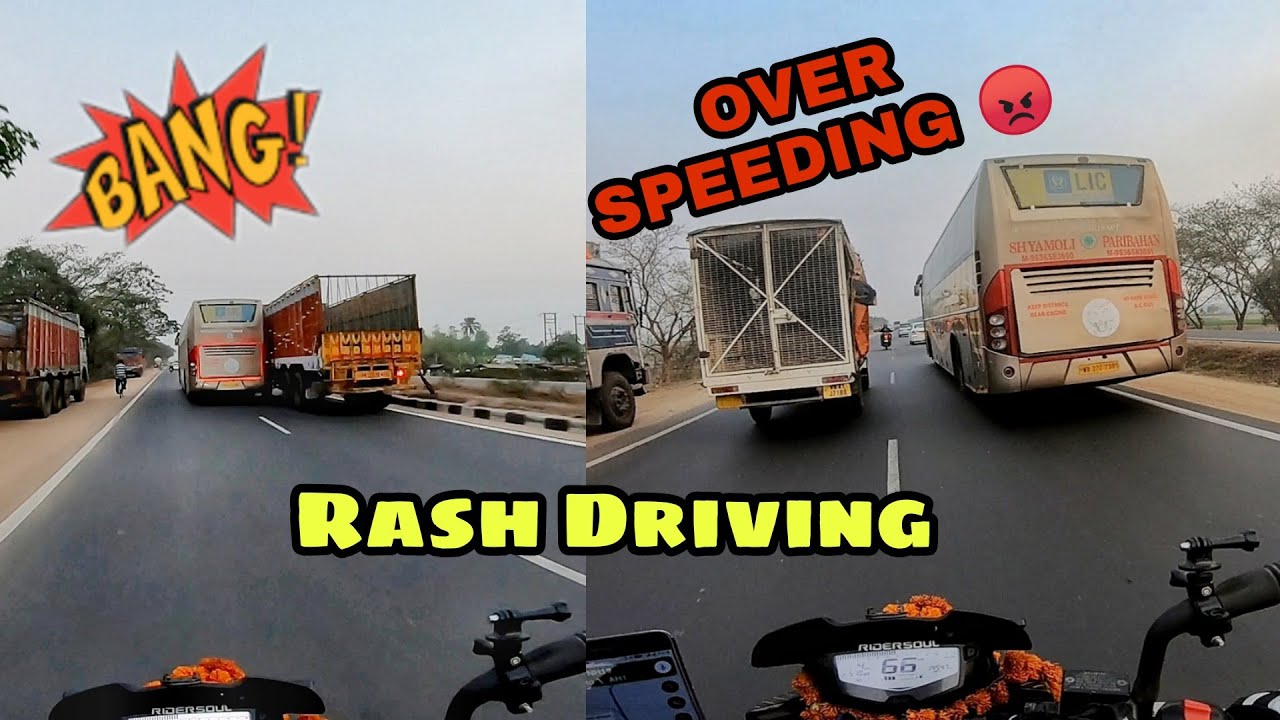 CRAZY VOLVO RASH DRIVING 😱😱 | Almost Crash Into TRUCK🚍💥💥🚚  | Ep. 4 ( Part II ) | Indian🇮🇳 GQ Ride