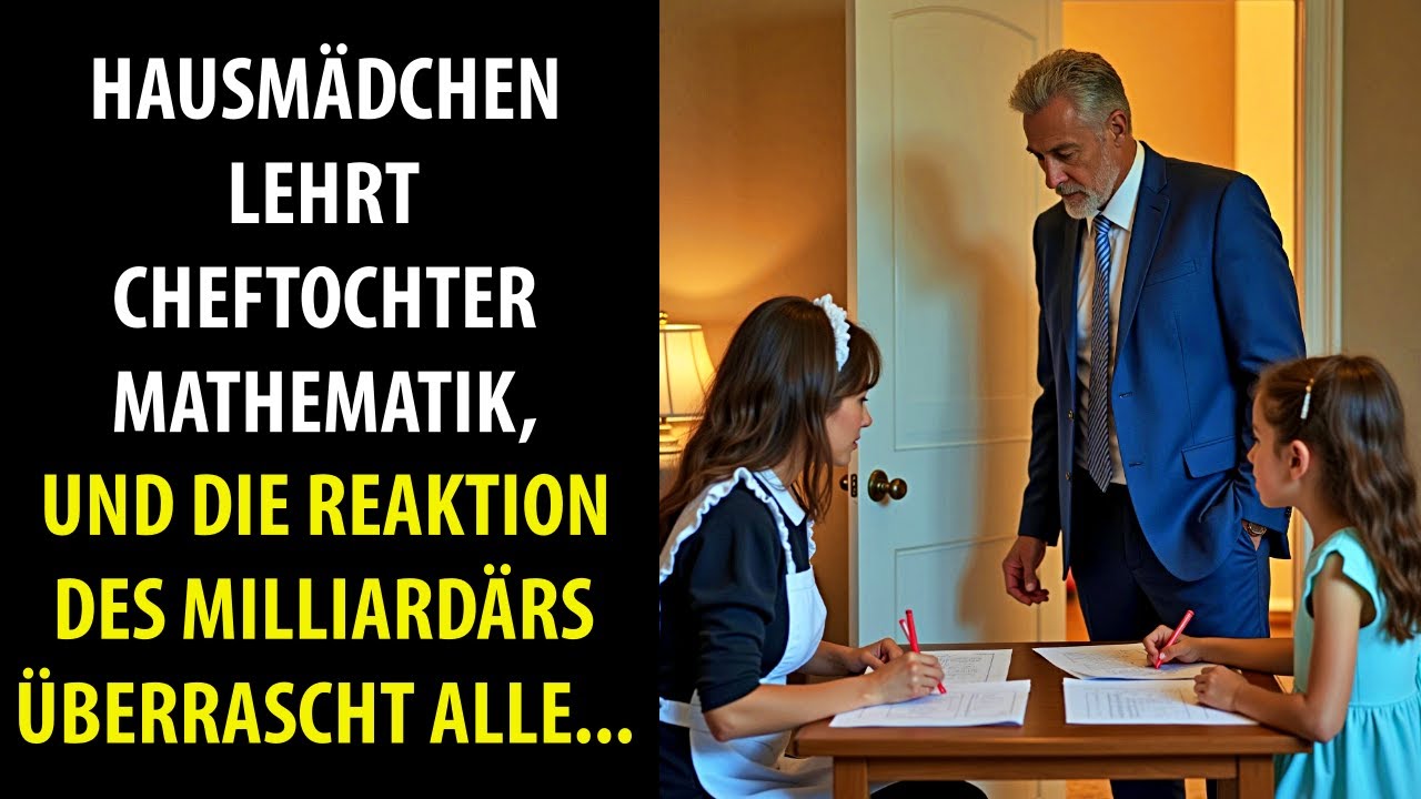 Hausmädchen lehrt Cheftochter Mathematik, und die Reaktion des Milliardärs überrascht alle
