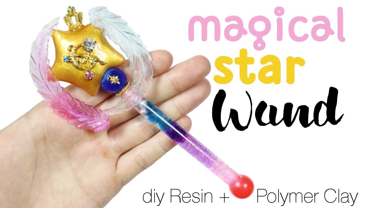 How to DIY Lifesize Magical Star Wand Resin/Polymer Clay Tutorial