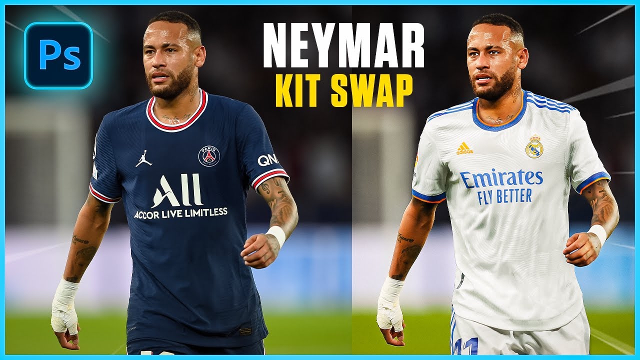 Neymar Kit Swap | Jersey Swap | Photoshop Tutorial 2024