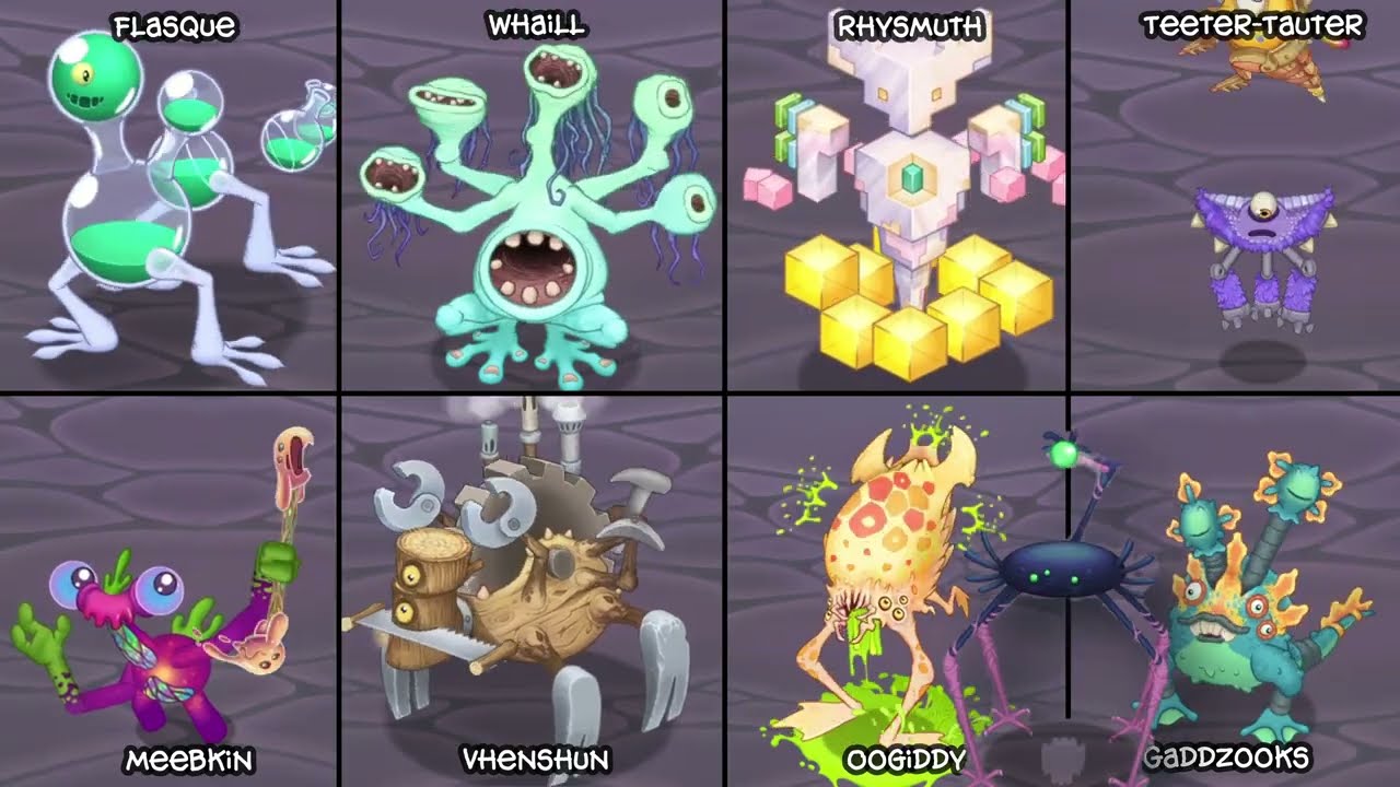 Ethereal Workshop (Oogiddy Update: Wave 6) but Each Monster is Zoomed in! (Sounds Better)