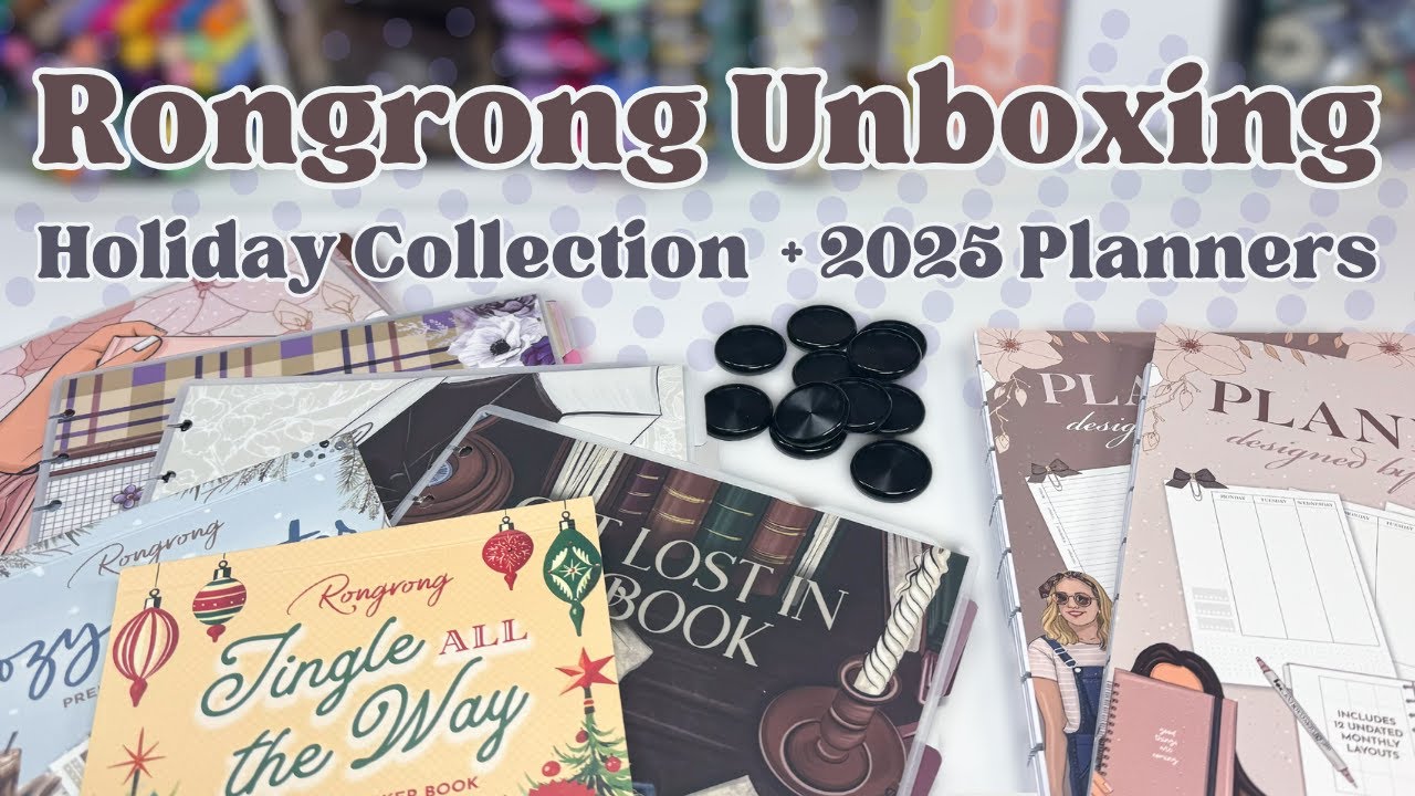 Flip Through the New Holiday Stickers and 2025 DIY Planners from Rongrong Devoe!