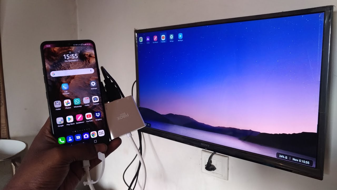 Wow PiBOX India and lg g8x desktop mode 🔥🔥🔥 | c type to Hdmi hub