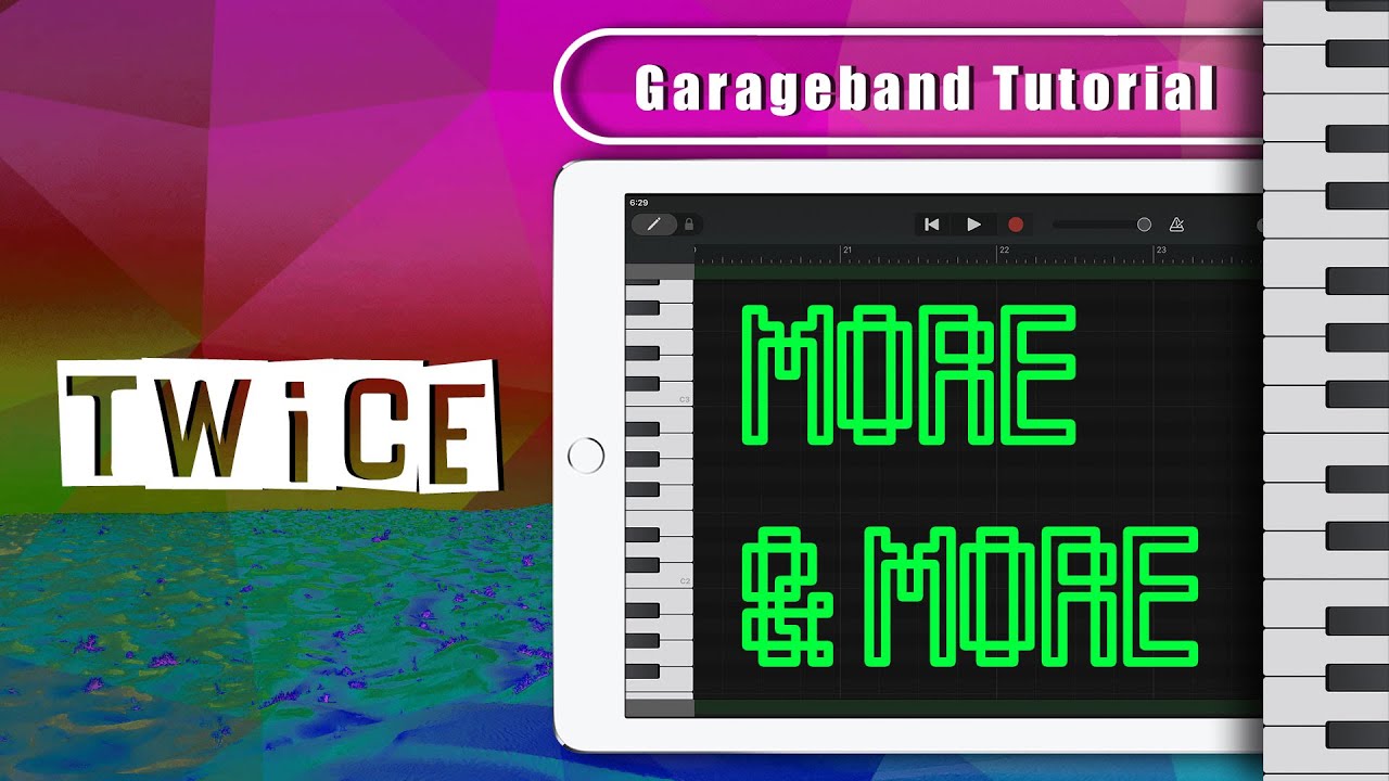 TWICE - MORE & MORE - Garageband Midi Notes Tutorial Song Remake Cover Remix | iPad/iPhone iOS