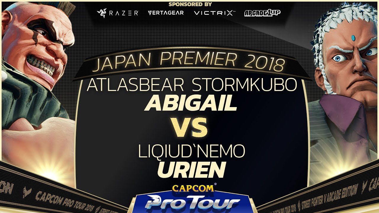 AtlasBear StormKubo (Abigail) vs Liquid`Nemo (Urien) - Japan Premier Top 32 - SFV - CPT 2018