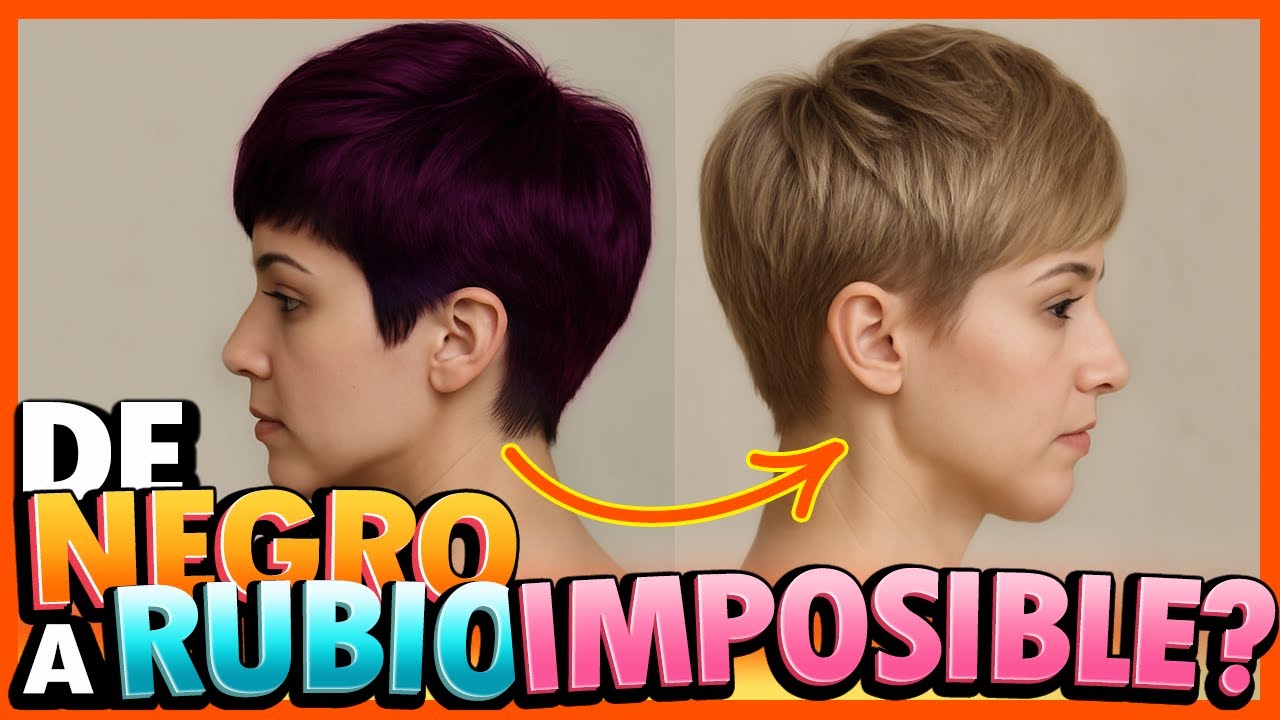 Como pasar de Cabello NEGRO a RUBIO fácil