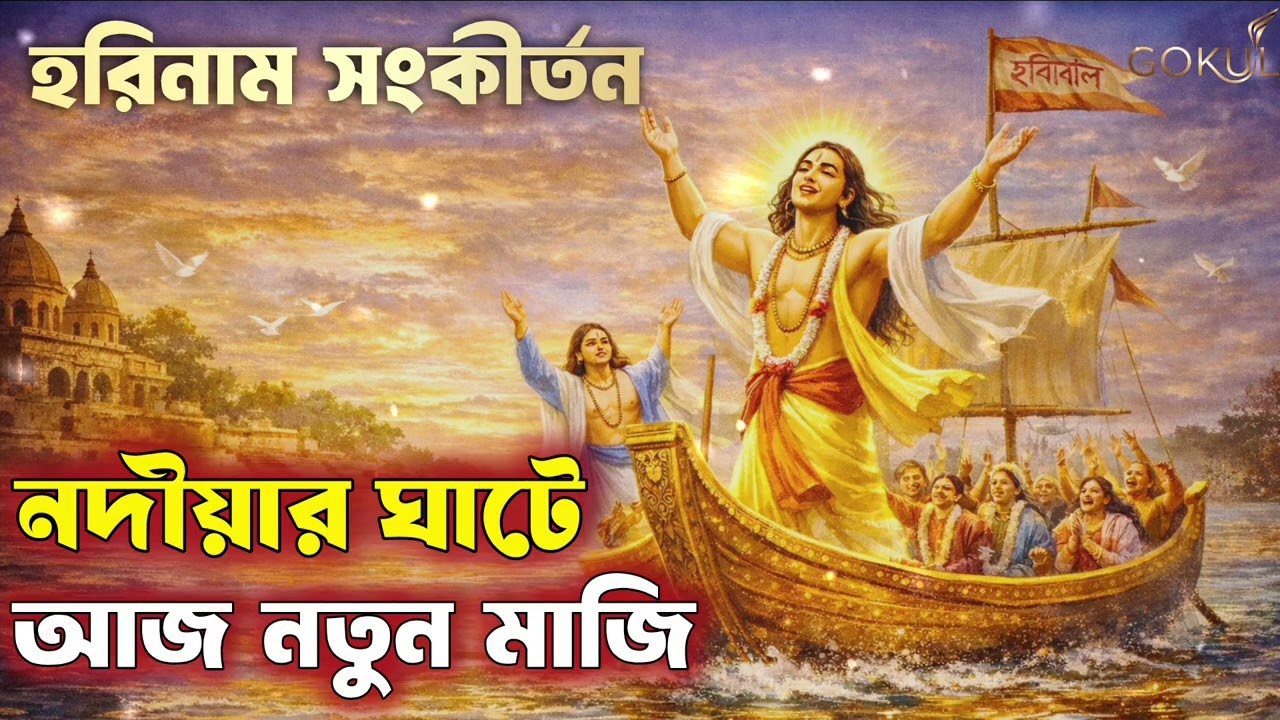 নদীয়ার ঘাটে আজ নতুন মাজি | Nagar Sankirtan | Gaur Nitai Kirtan | Bengali Devotional Song