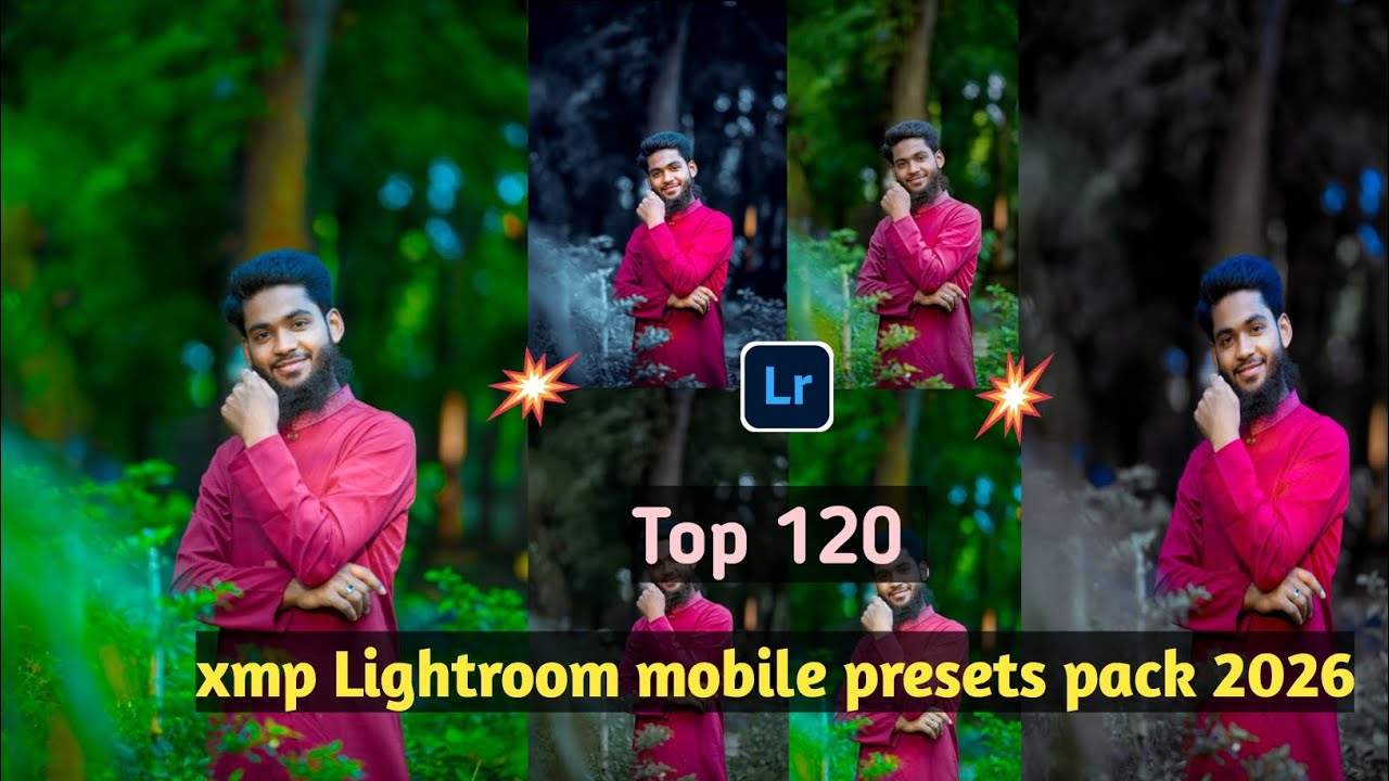 Top 120 4K XMP Lightroom Premium Presets ! Mobile lightroom Special Presets 2026 !presets pack 