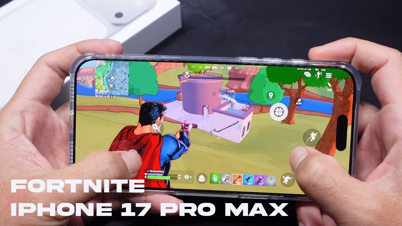 iPhone 17 Pro Max Fortnite mobile Gaming Test | Apple A19 Pro | MaxSettings