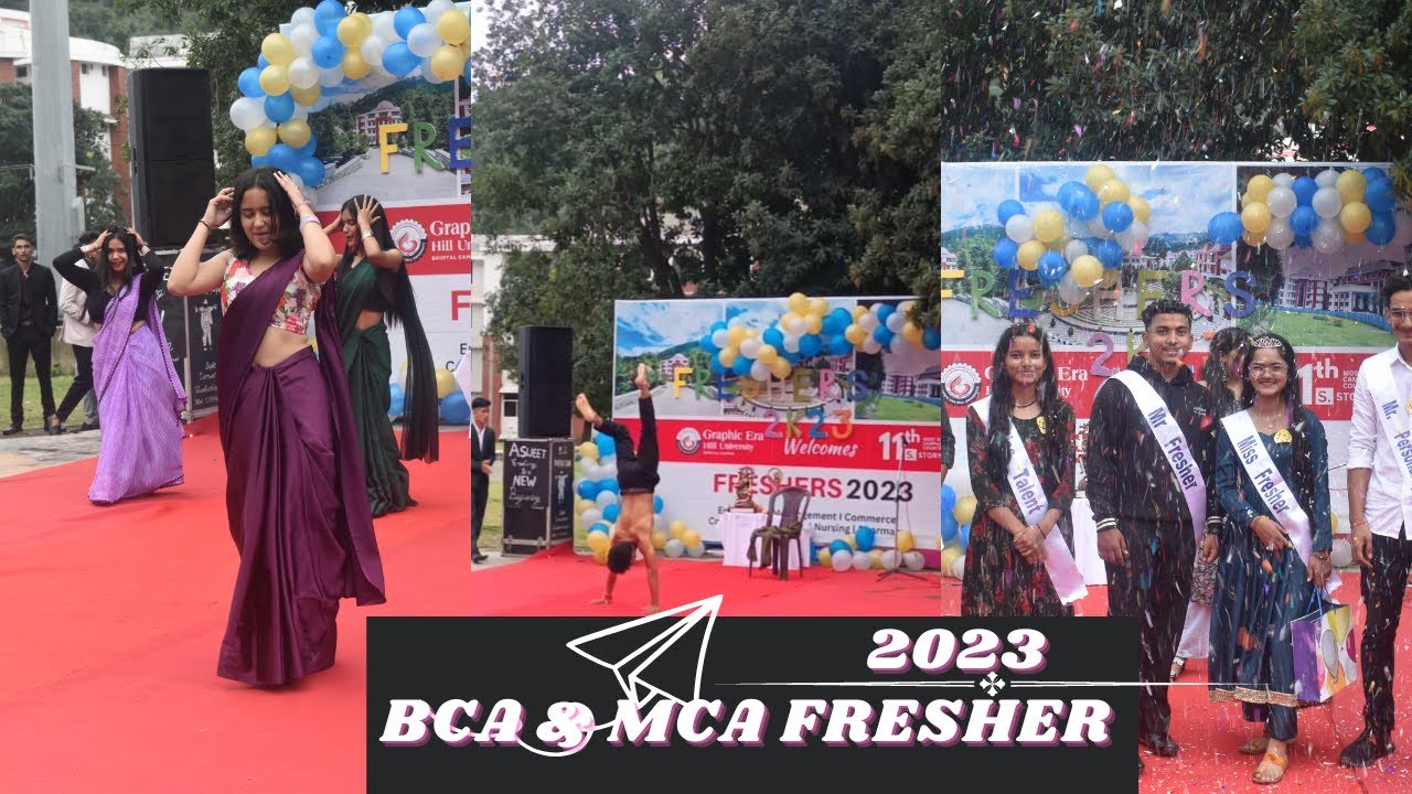 BCA & MCA Fresher's Party 2023🎊🎊/GRAPHIC ERA/College Life Vlog/kush0777