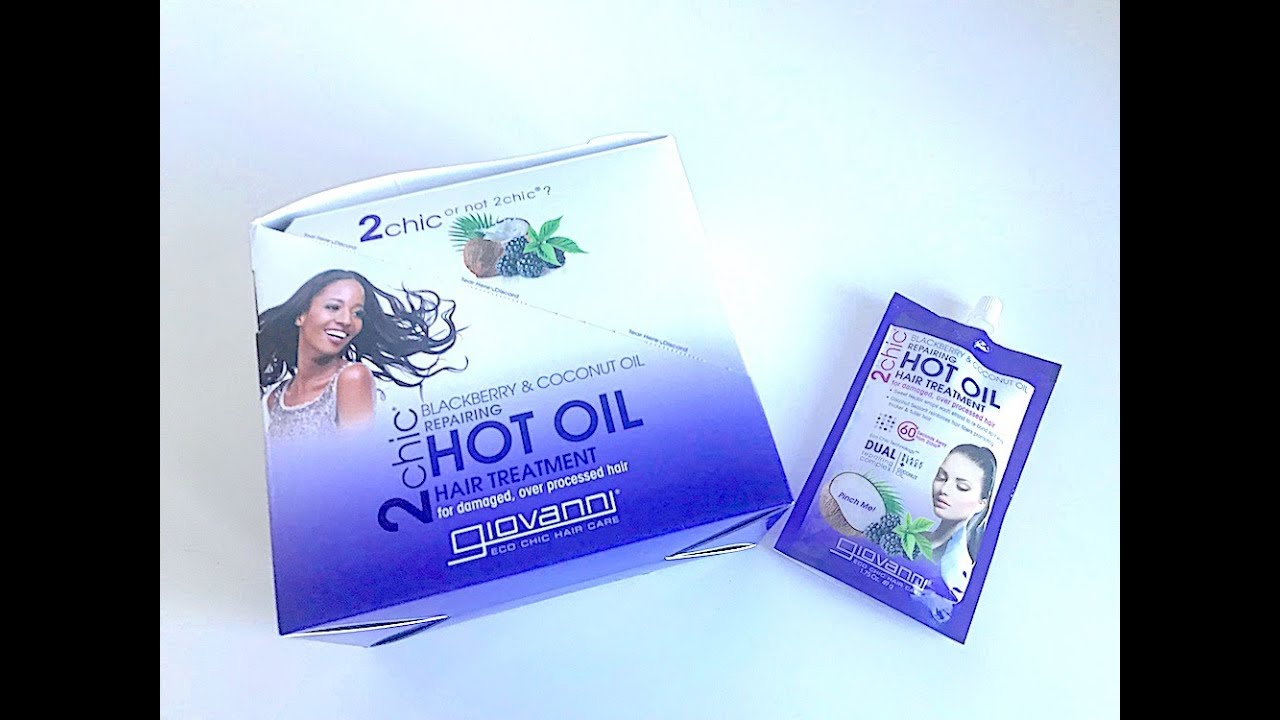 IHERB: Giovanni, 2chic, Repairing Hot Oil Hair Treatment, Blackberry + Coconut Oil - Видео обзор