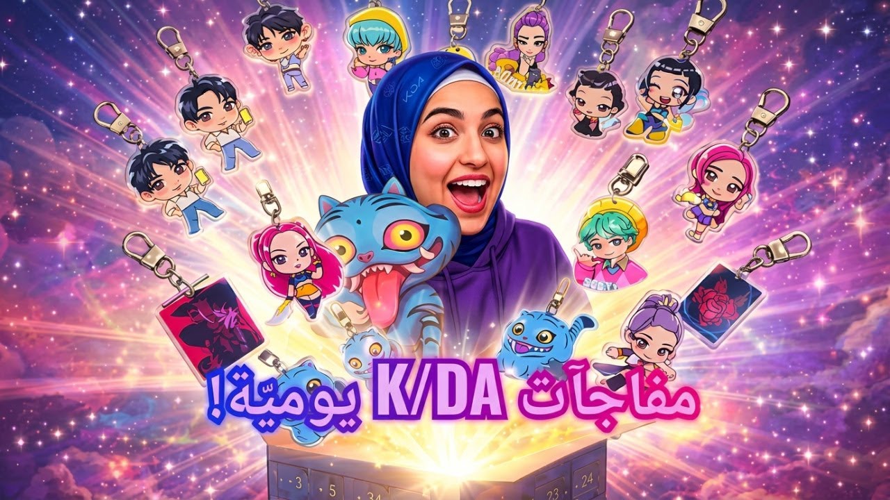 ألطف هديّة لعشّاق League of Legends 💜 فتح تقويم K/DA Advent Calendar كامل!
