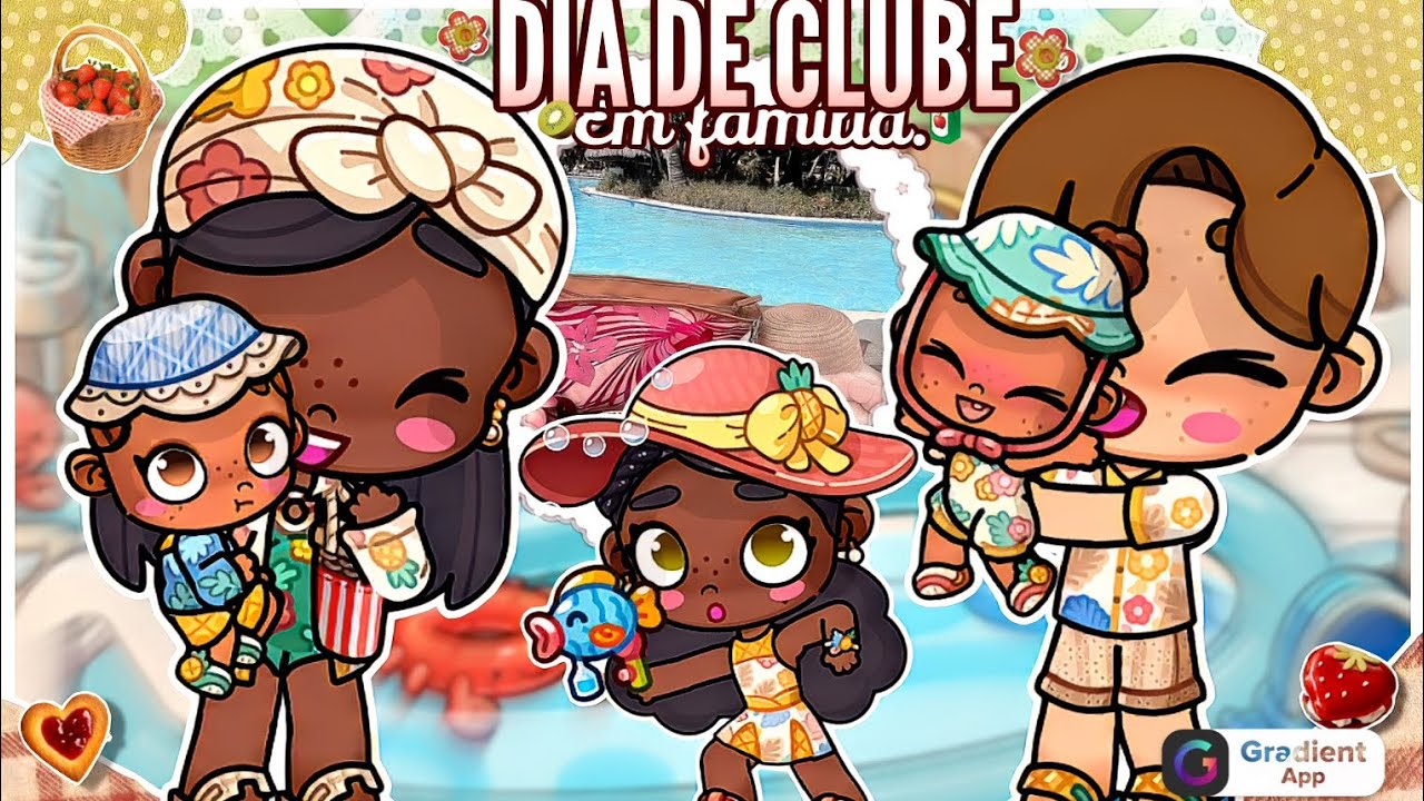 .•AESTHETIC.• Our Pool Club Day in family.☀️🤽🏾‍♀️🧃#avatarworldgame #VOICED🔊 #aesthetic 