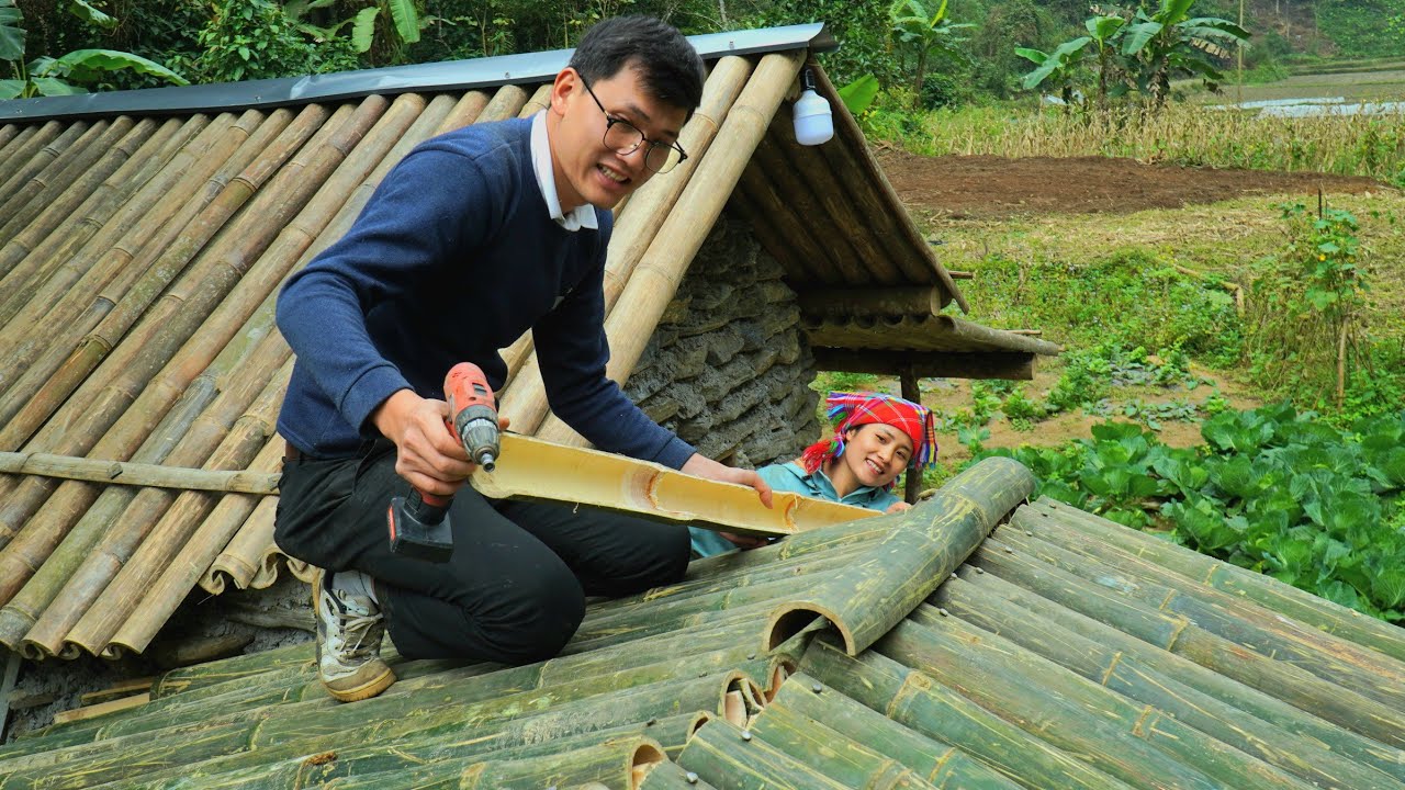 After many hard days, Quang and Linda finally have their own cozy kitchen.