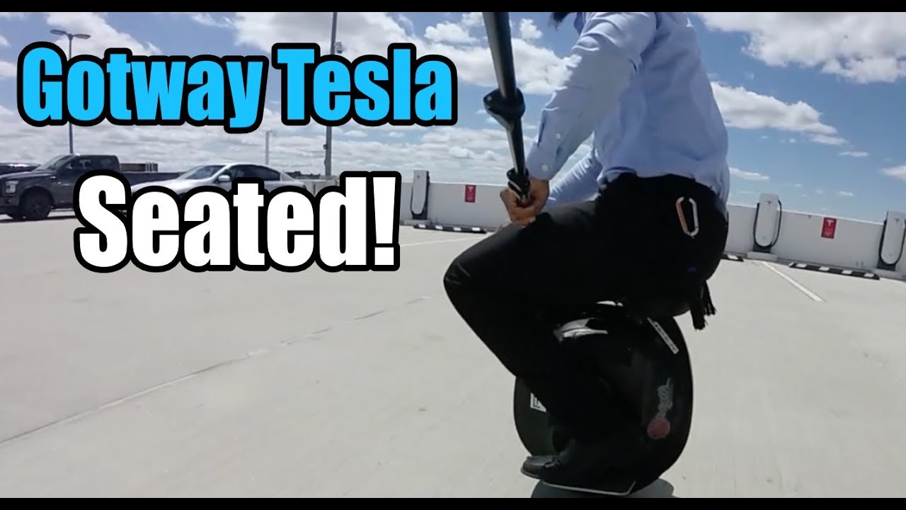 Here's what it's like to ride on a - Gotway Tesla Electric Unicycle Seated