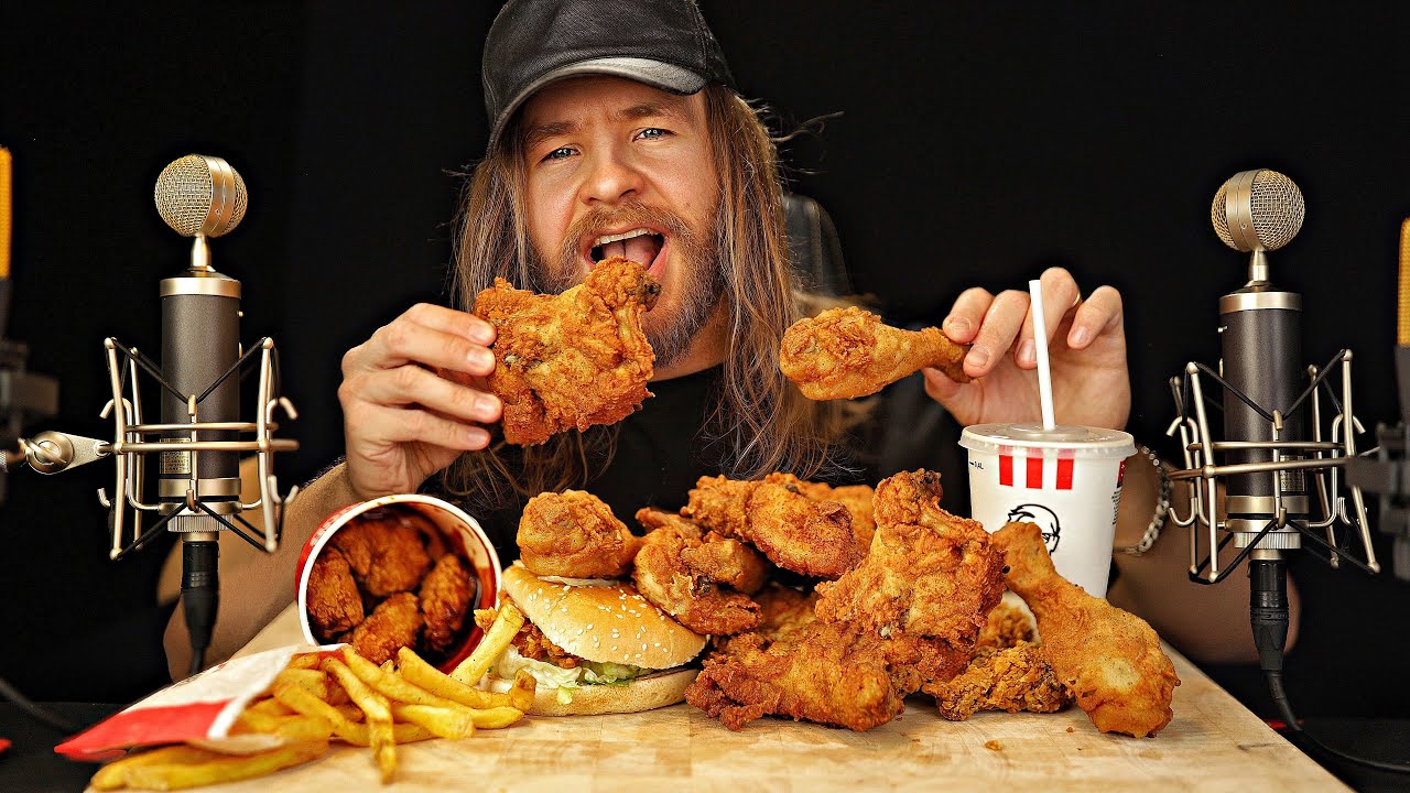 [АСМР] ЕМ KFC Feast для сна [Хрустящие расслабляющие триггеры]
