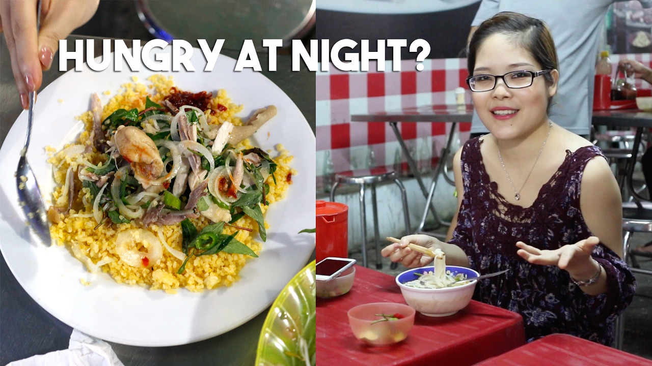Night food street in Danang