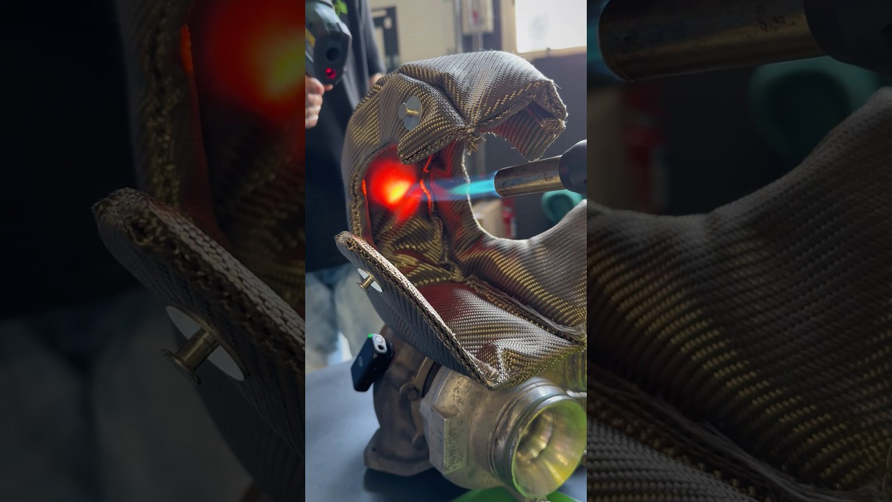 Protector t&eacute;rmico en acci&oacute;n! #fuego #protector #termico #turbo