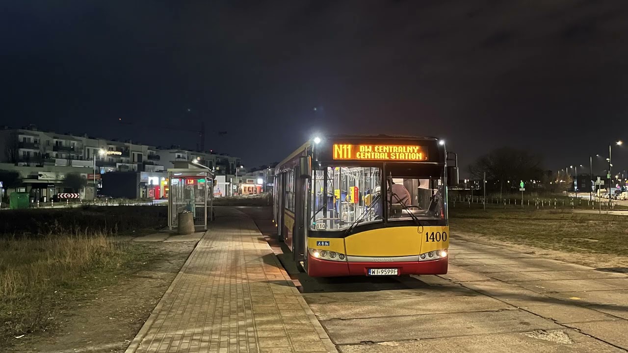 Solaris Urbino 12 III #1400 (MZA Warszawa) [🚍166] ♪ ZF ♪