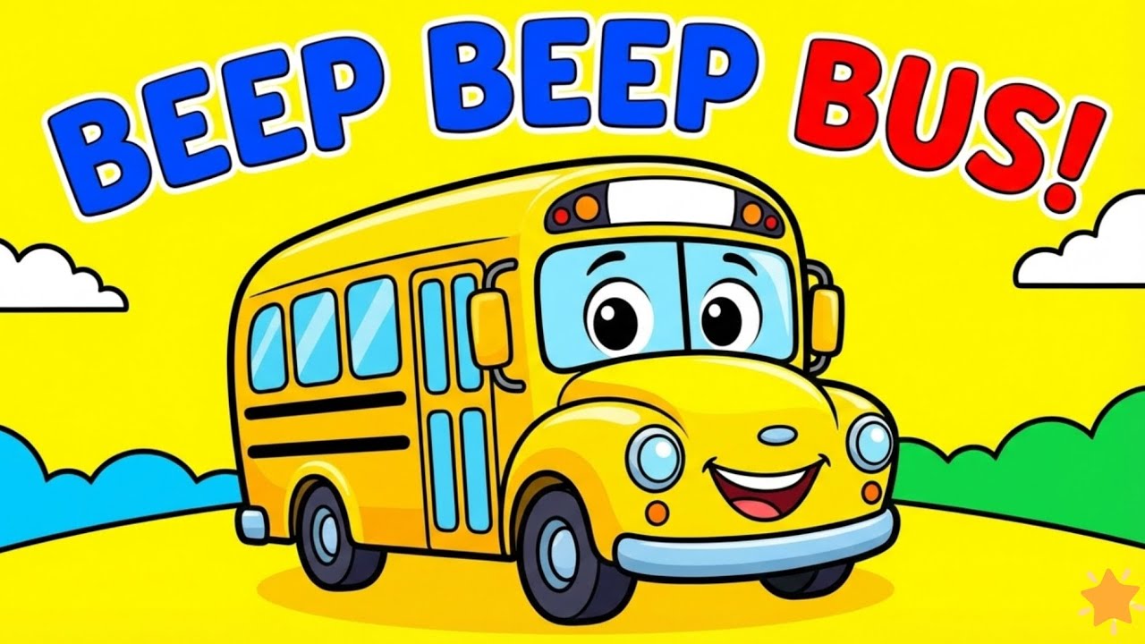 🎵 Yellow School Bus Song 🚌 | Learn Yellow & Counting | Picorhymes