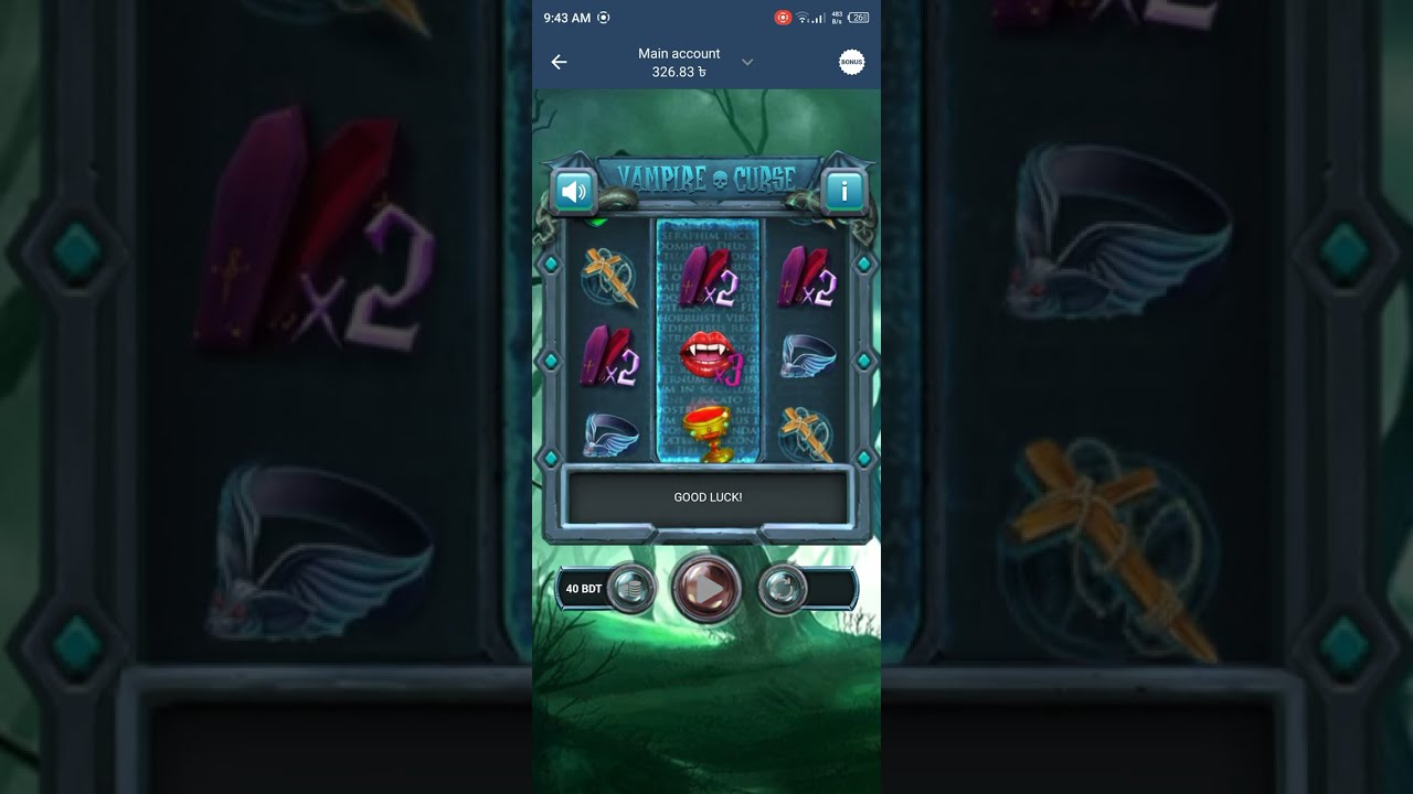 1x bet | vampire curse game Play