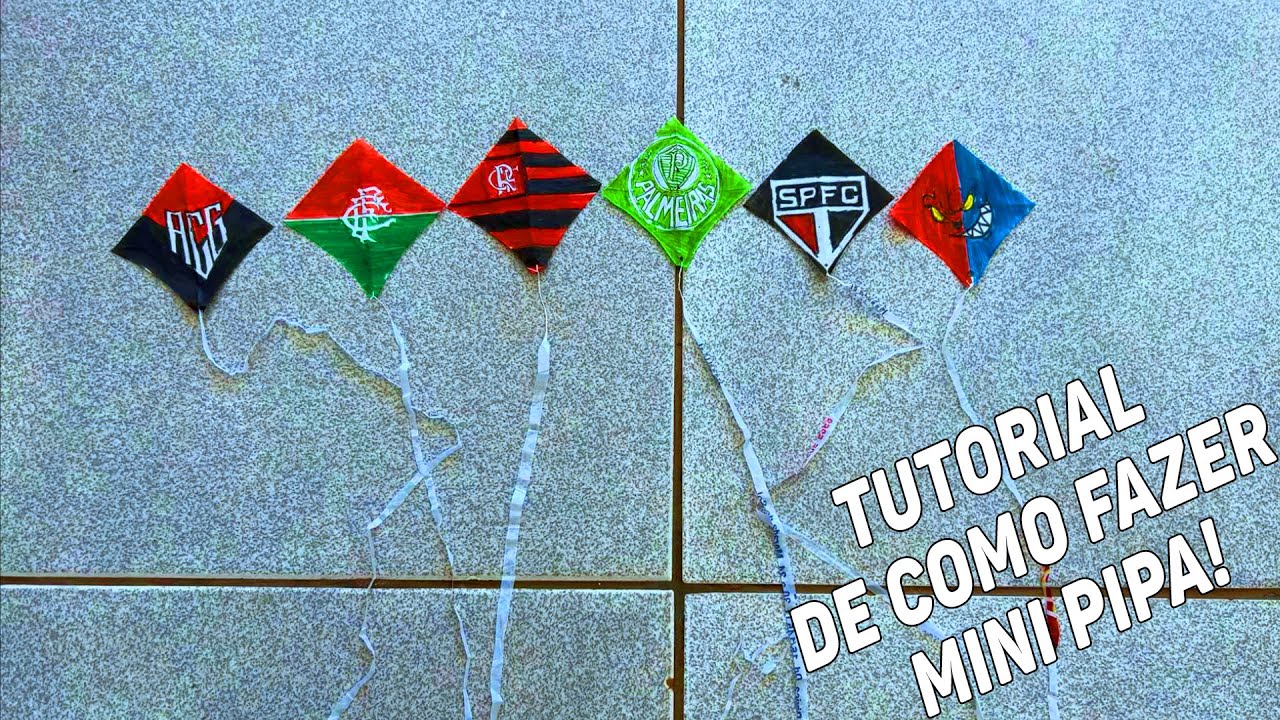 TUTORIAL DETALHADO DE COMO FAZER MINI PIPA SEM VARETA VOAR ! #minipipas