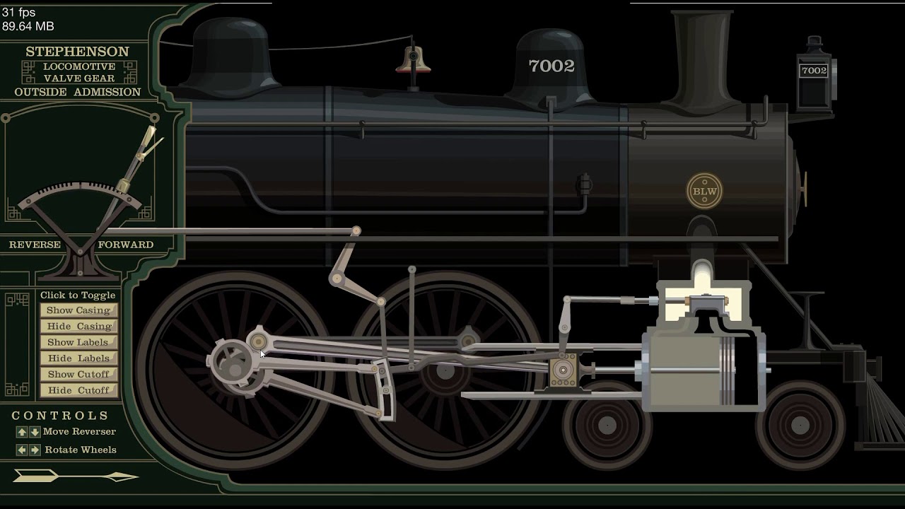 Stephenson Valve Gear - Test Animation