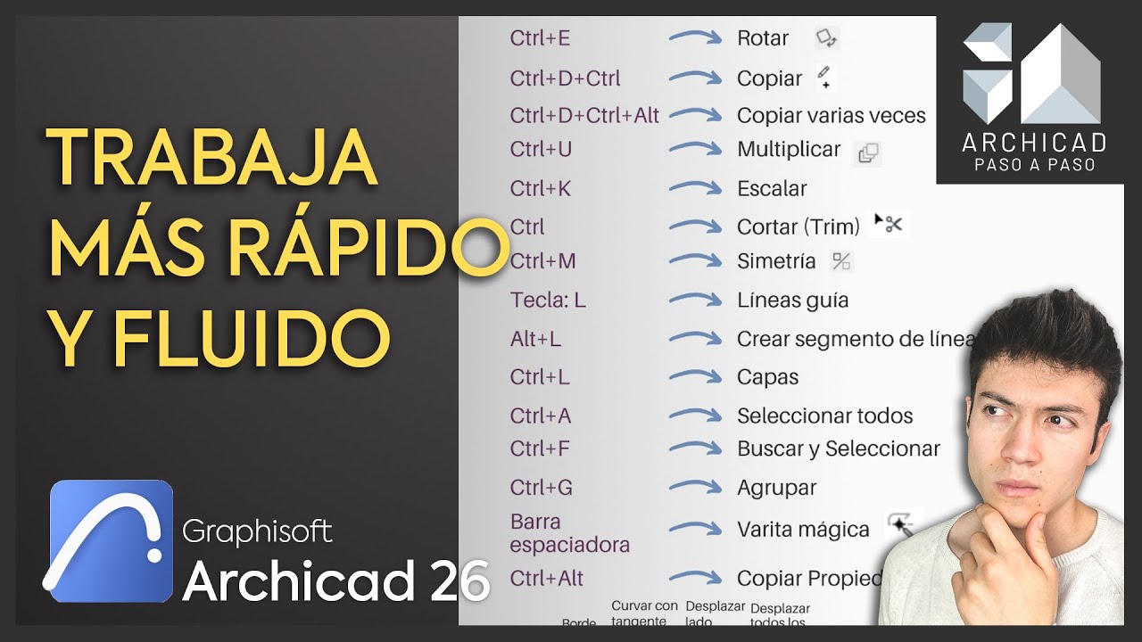 Aprende los mejores COMANDOS de Archicad | Guía básica | Archicad 26 | 2024