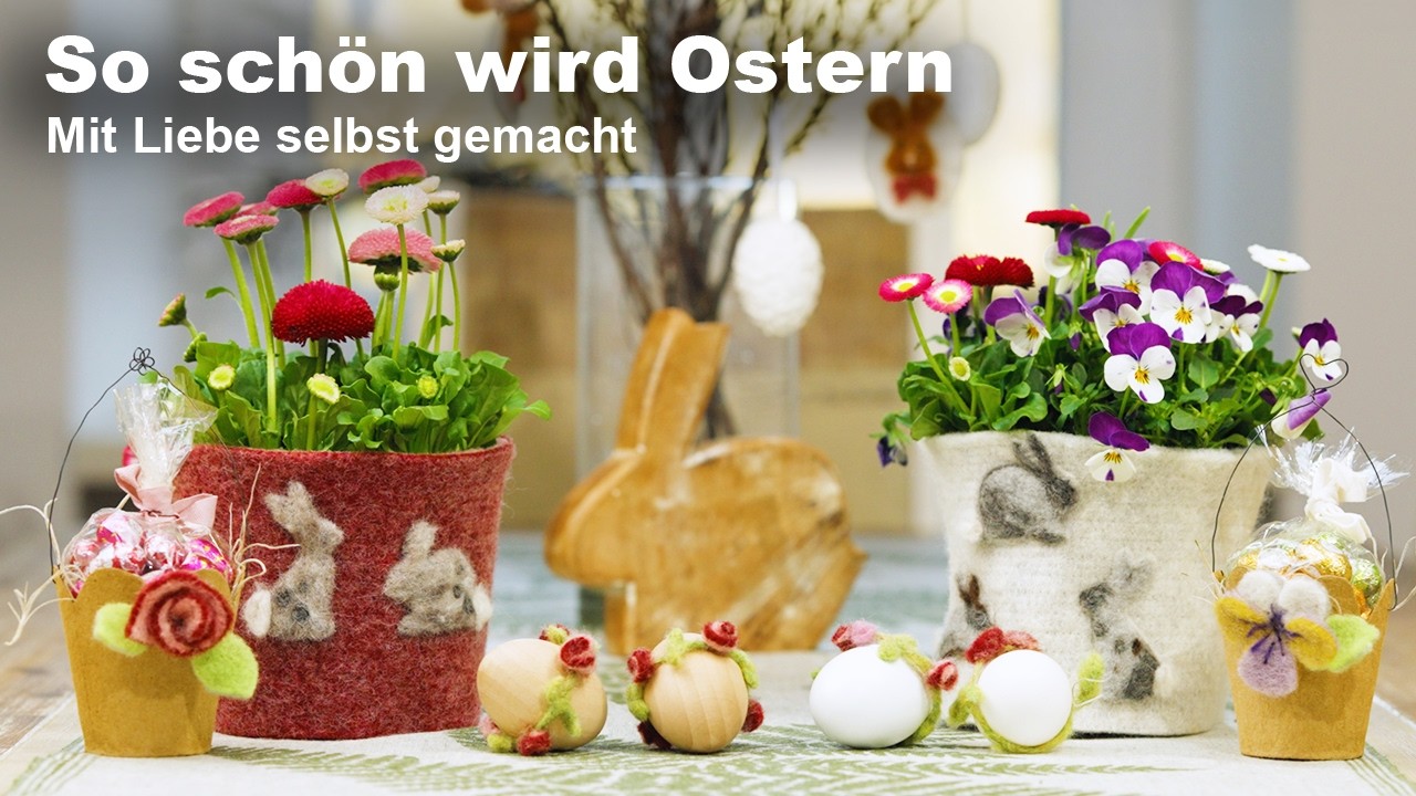 Osterdeko selber machen | 4 einfache und wunderschöne Ideen für den Frühling | DIY