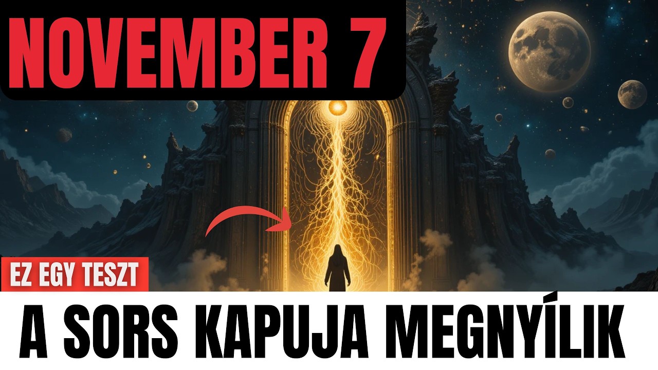 Kozmikus Fordul&oacute;pont: A Sorsod Most Aktiv&aacute;l&oacute;dik - November 7
