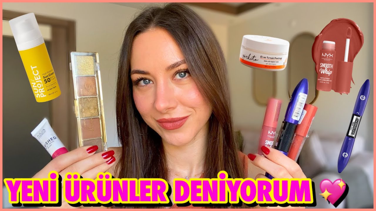 YENİ ÜRÜNLER DENİYORUM 💖 | LOREAL, NYX REVOLUTION,MUA,TECHNIC, GÖRKİTO | SİZE HEDİYEM VARRR 🤩
