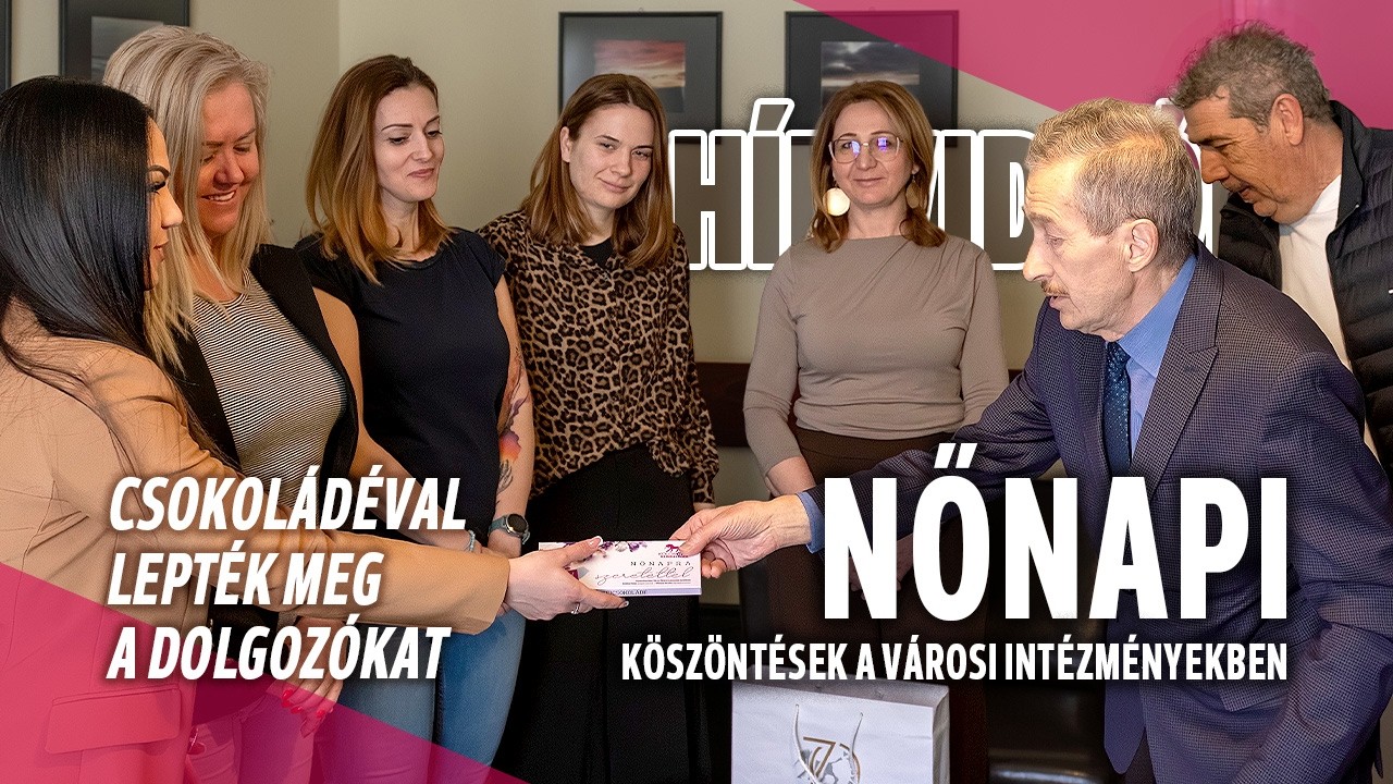 Nőnapi köszöntések a városi intézményekben – csokoládéval lepték meg a dolgozókat