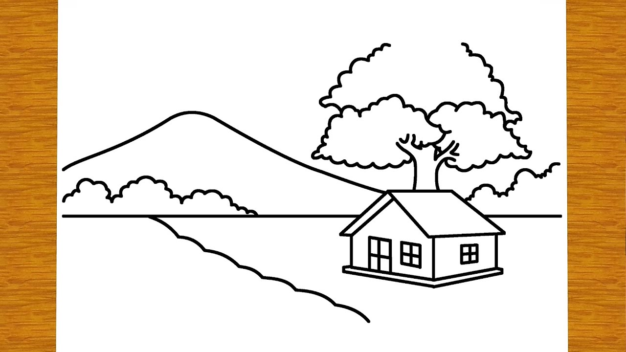 COMMENT DESSINER UN PAYSAGE | Dessins faciles