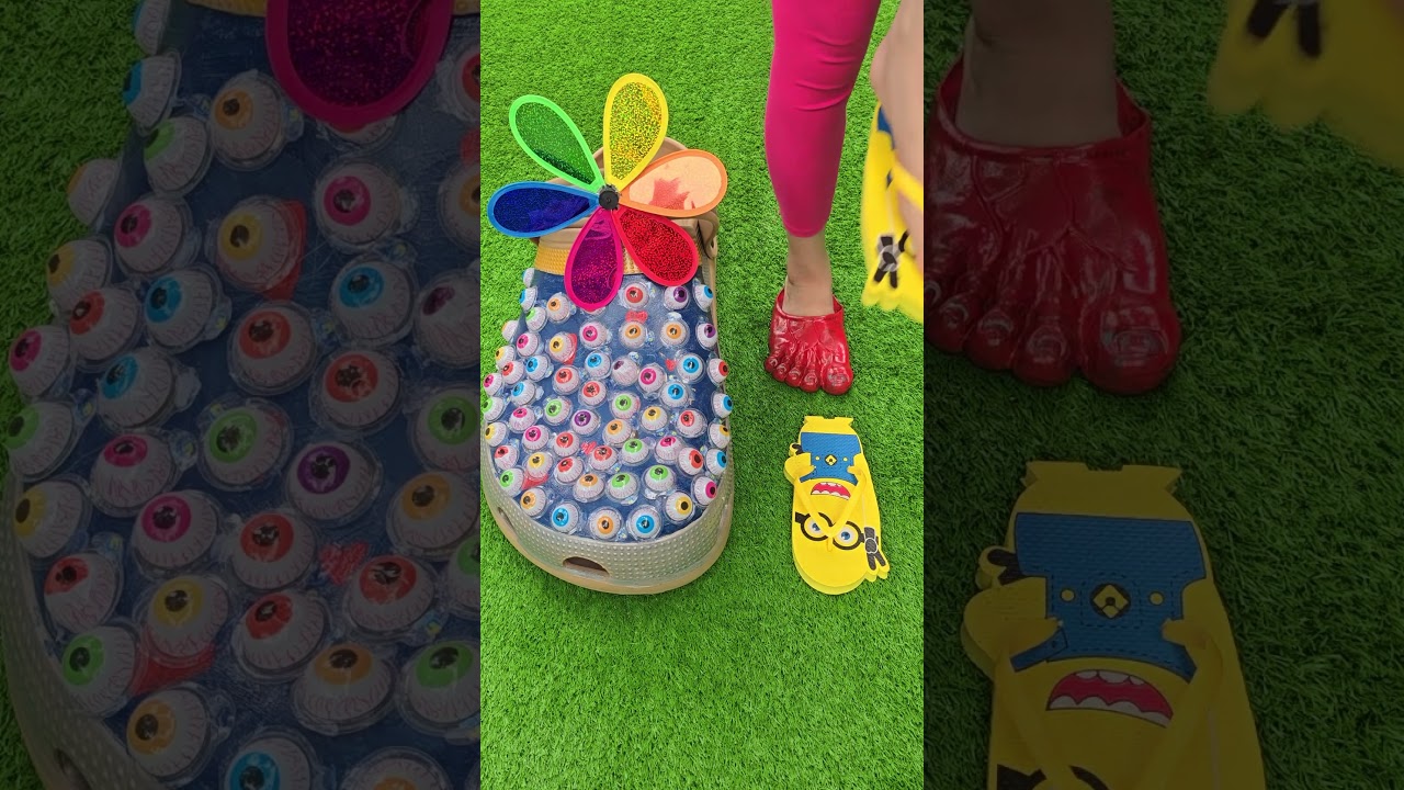 Super cool giant slippers 🦶🦶 Leather foot sandals 🤣😁🤣😁  #love #trending #slippers