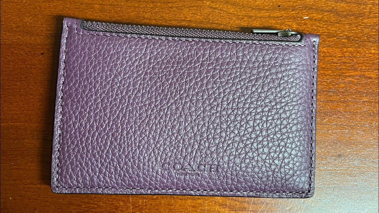 UNBOXING: COACH ZIP CARD CASE @contentwithcandace