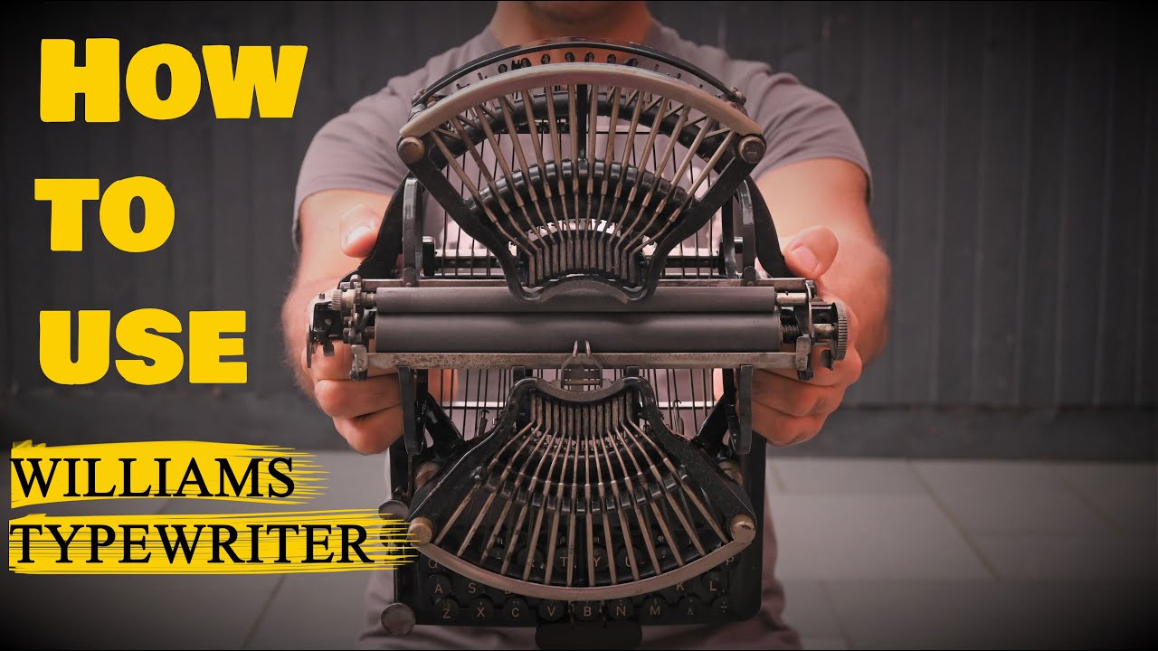 How to Use, insert paper & Type on Williams typewriter