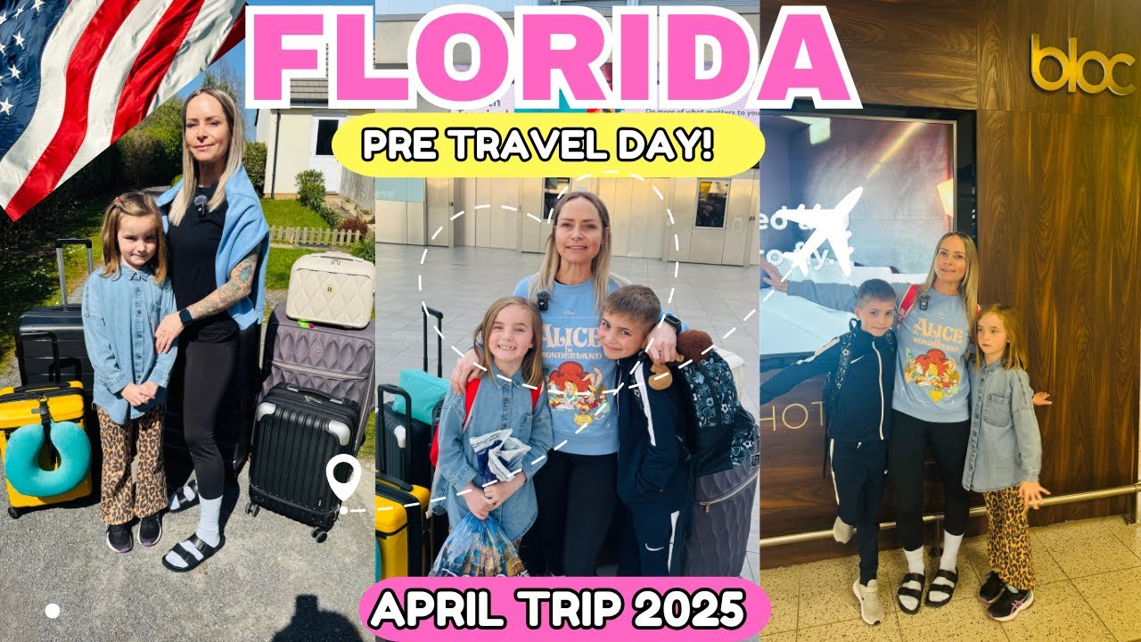 Florida Pre Travel day 🇺🇸✈️ Bloc Hotel |  Florida Family Holiday vlog