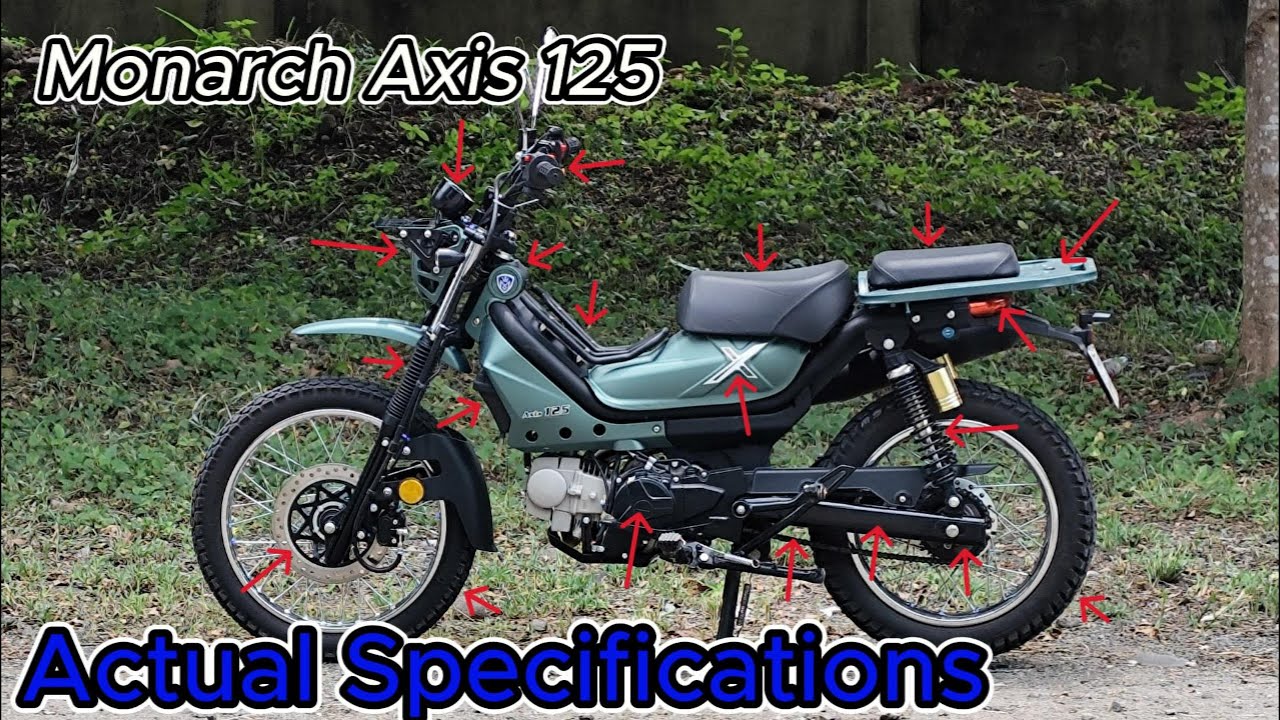 Фактические характеристики Monarch Axis125