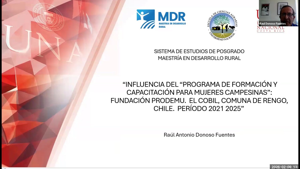 Defensa pública de tesis de Raúl Donoso Fuentes
