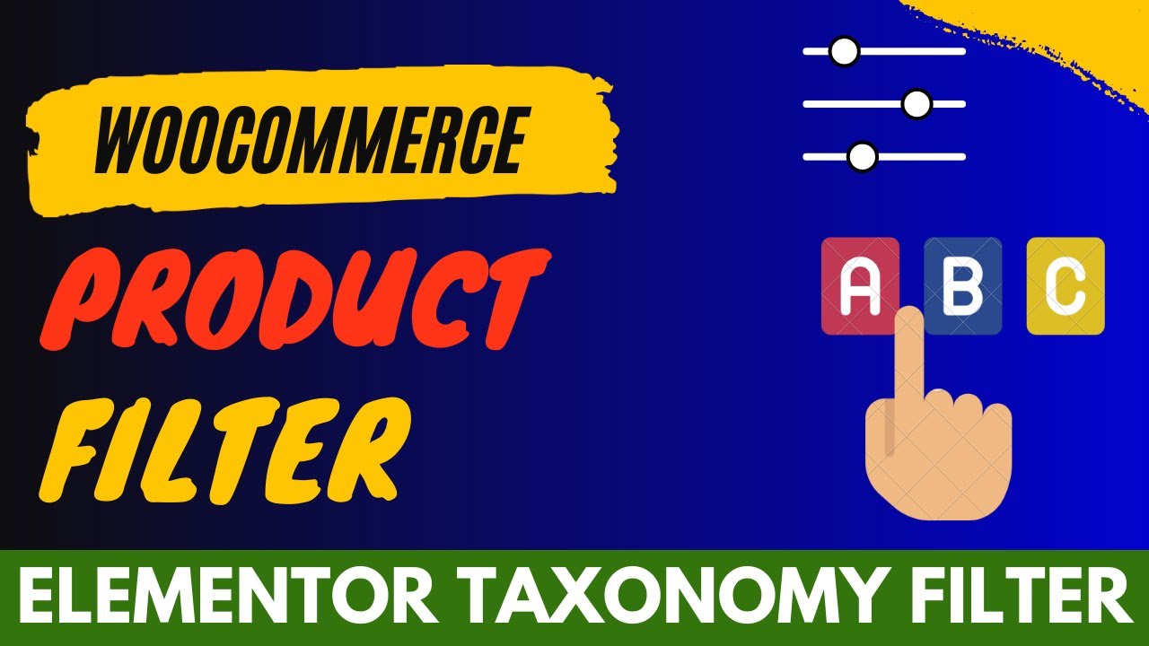 Filtro prodotto WooCommerce tramite widget filtro tassonomia Elementor | Filtro post WordPress