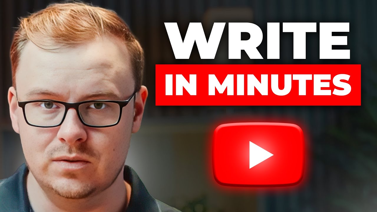 How To Write A YouTube Video Script In Minutes (Step-By-Step)
