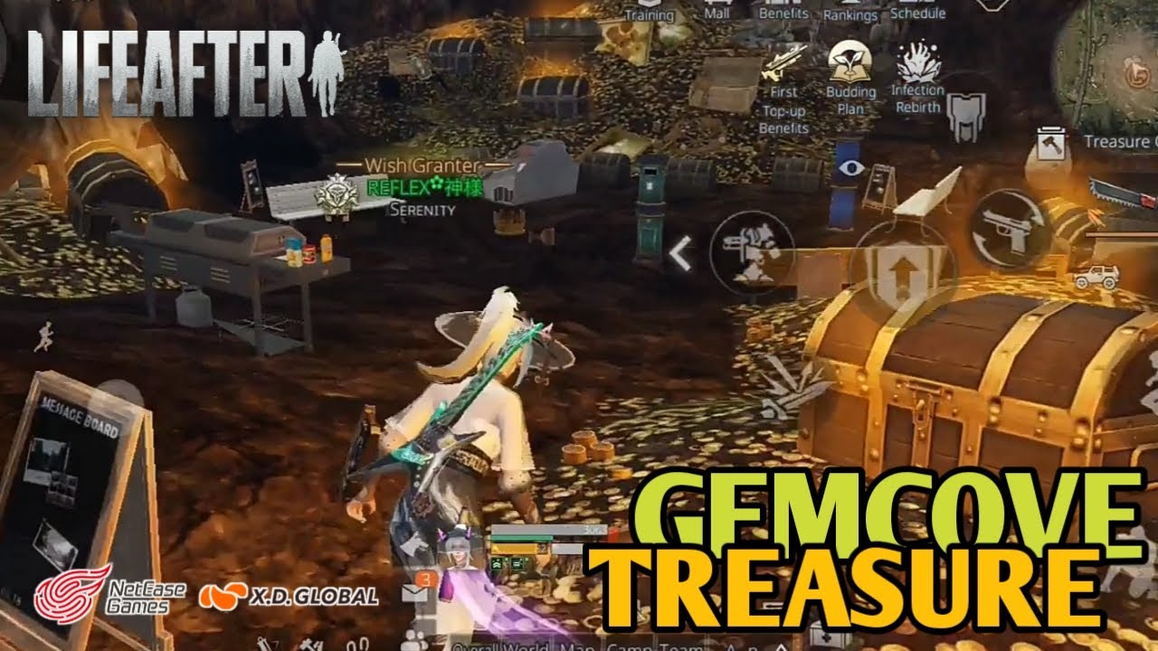 How to get 50K GOLD  in LIFEAFTER for free (Gemcove Treasure)