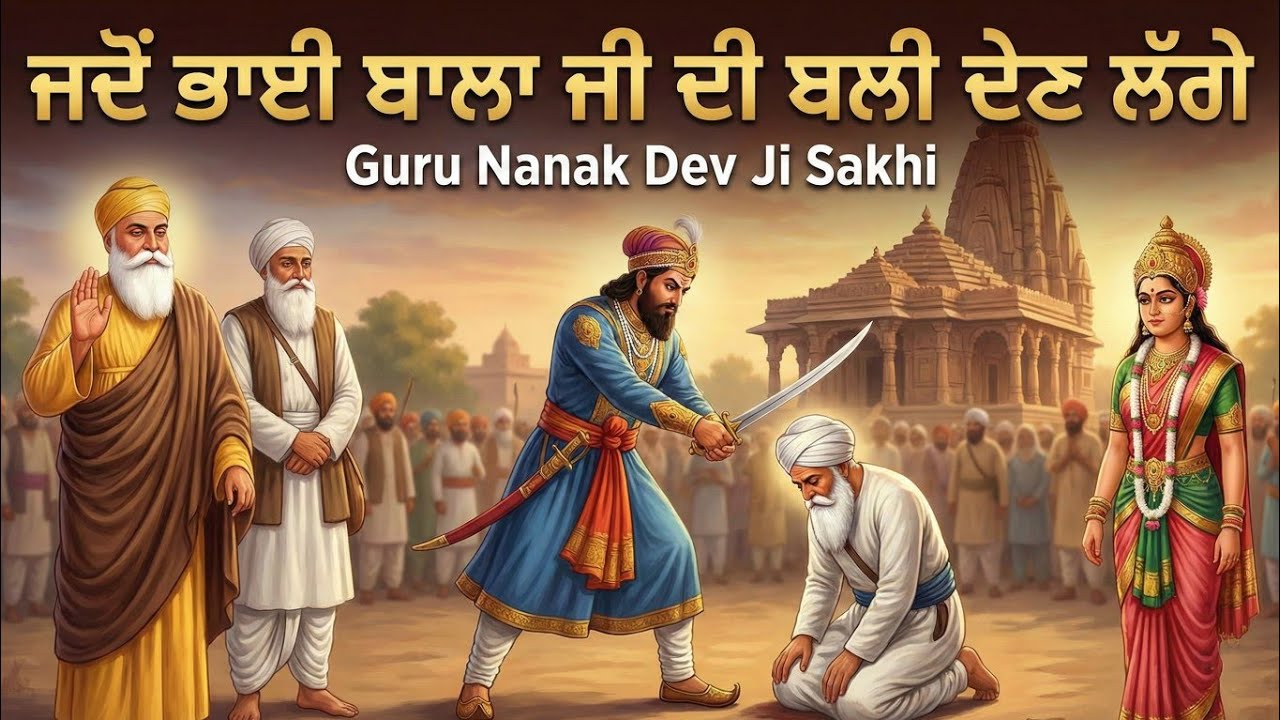 ਜਦੋਂ ਰਾਜਾ ਭਾਈ ਬਾਲਾ ਜੀ ਦੀ ਬਲੀ ਦੇਣ ਲੱਗਿਆ || ਦੇਵੀ ਦਾ ਮੰਦਿਰ || Guru Nanak Dev Ji || Durga Devi 