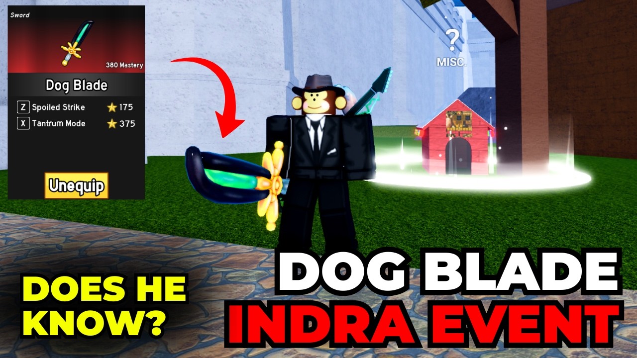 New INDRA Event and DOG BLADE Showcase in Blox Fruits..