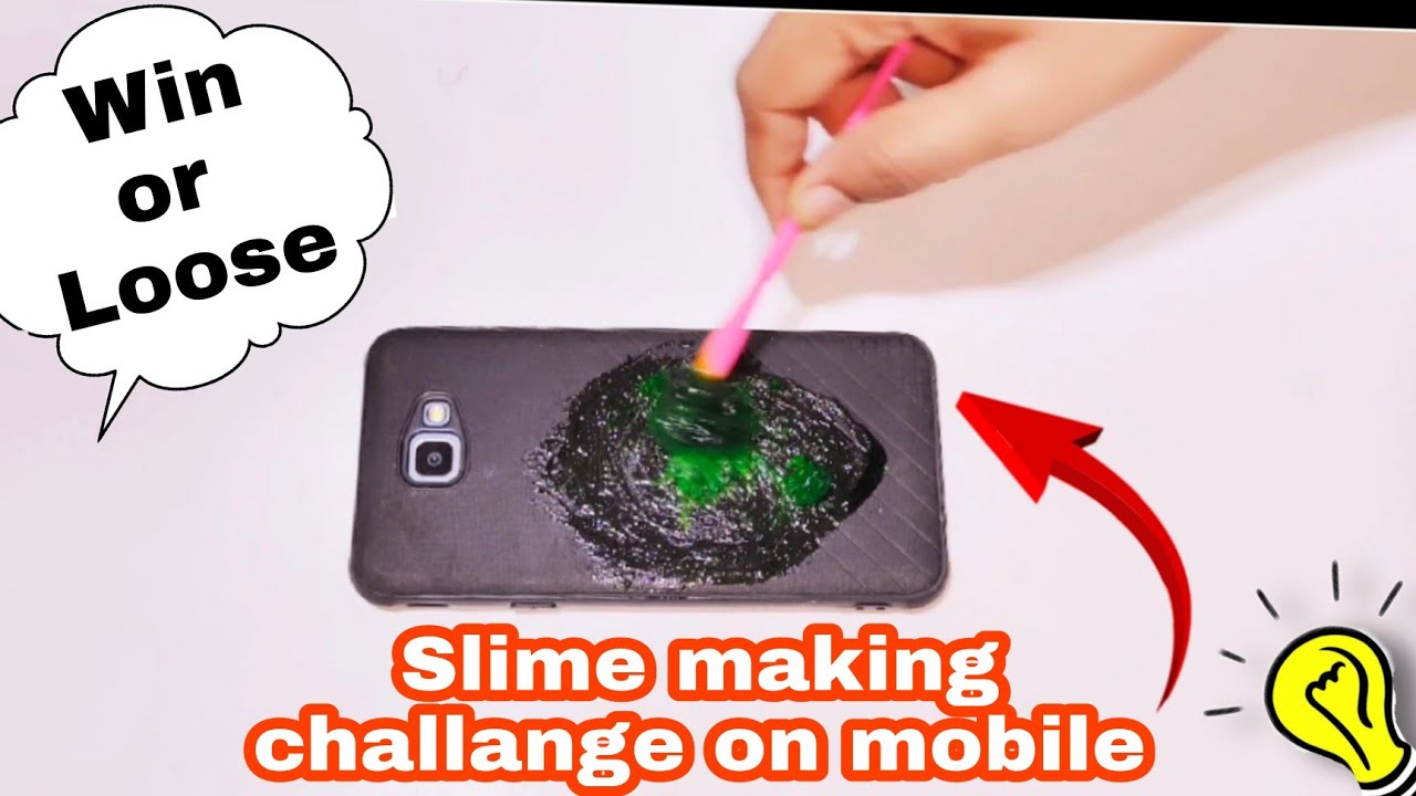 Fevigum slime on Mobile 😱Slime making on Mobile challange #ironystar