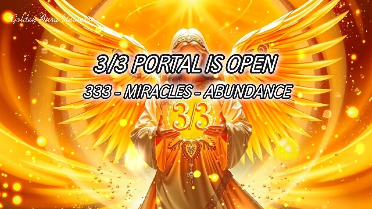 3/3 PORTAL: 333 ANGEL GATEWAY | 333Hz + 528Hz + 888Hz - Miracles, Abundance & Aligned New Timeline