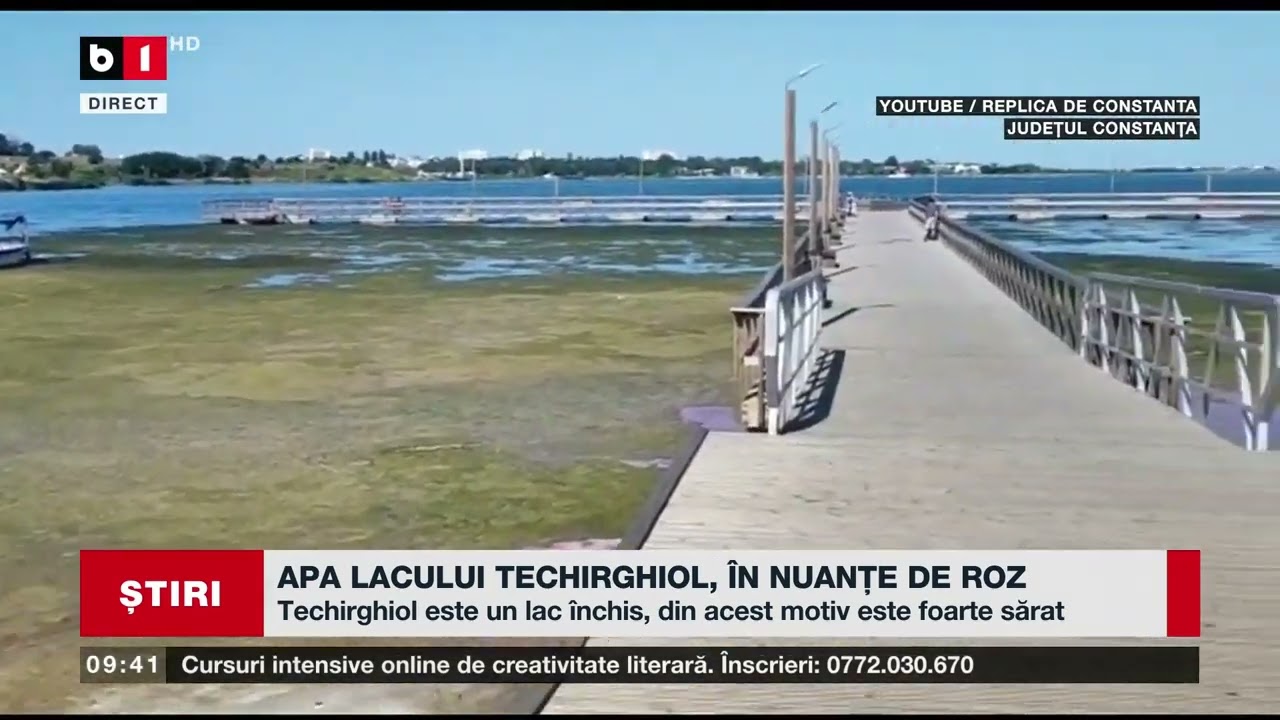 APA LACULUI TECHIRGHIOL, &Icirc;N NUANȚE DE ROZ_Știri B1_21 iulie 2023
