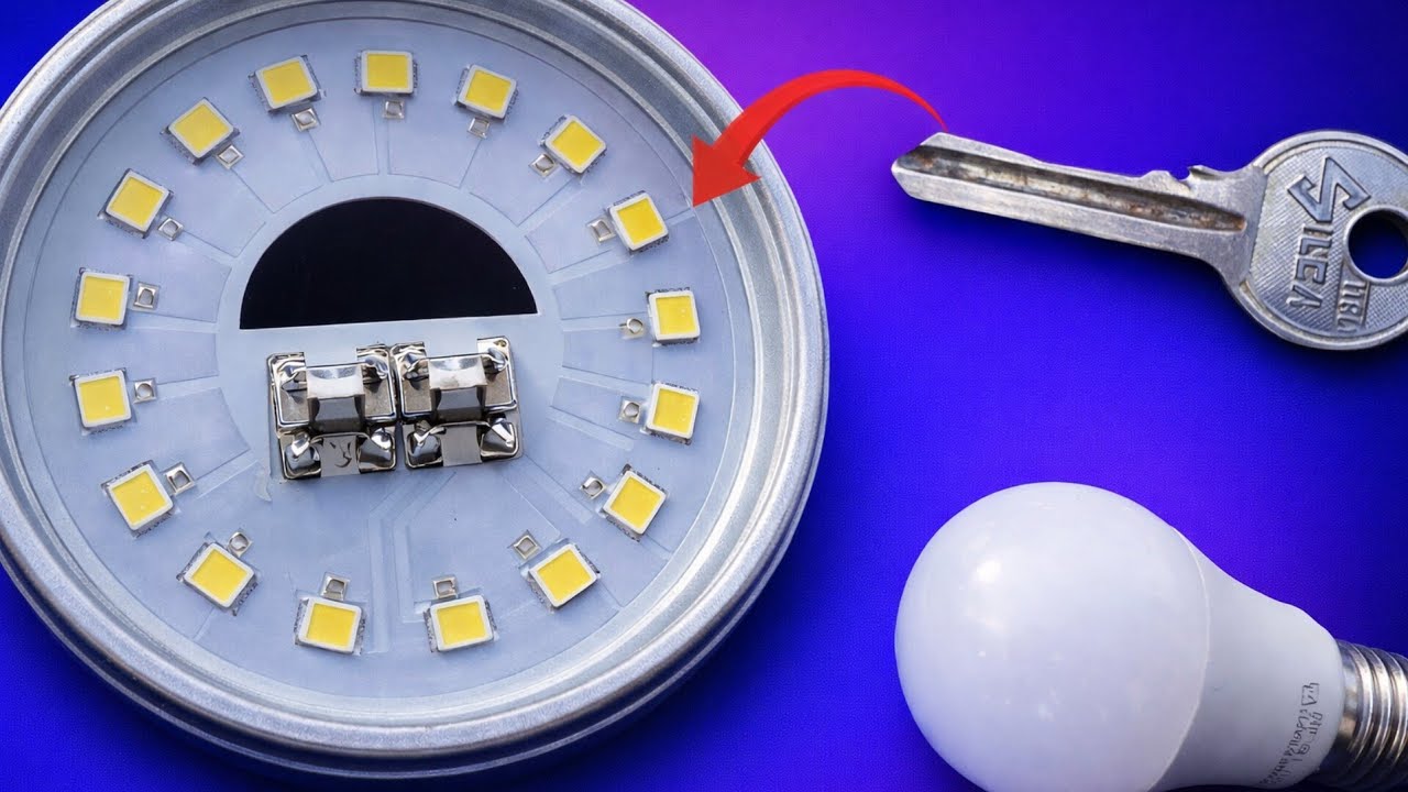 No need to buy a new bulb! Repair a broken LED bulb with a simple switch!