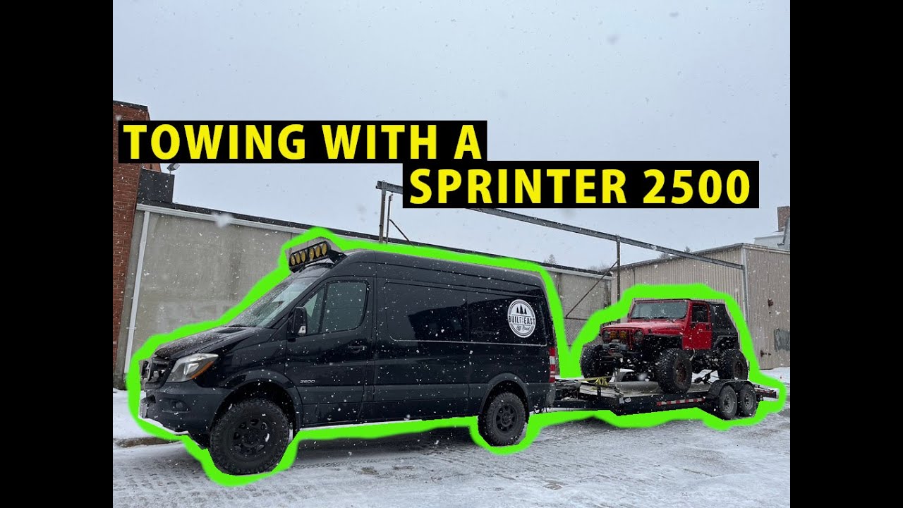 Testing towing heavy with a Mercedes sprinter 2500 NCV3